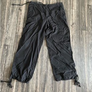 black parachute pants
